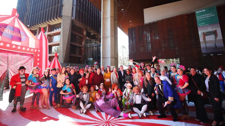 Autoridades y participantes de la Celebración del Día del Circo en el GAM
