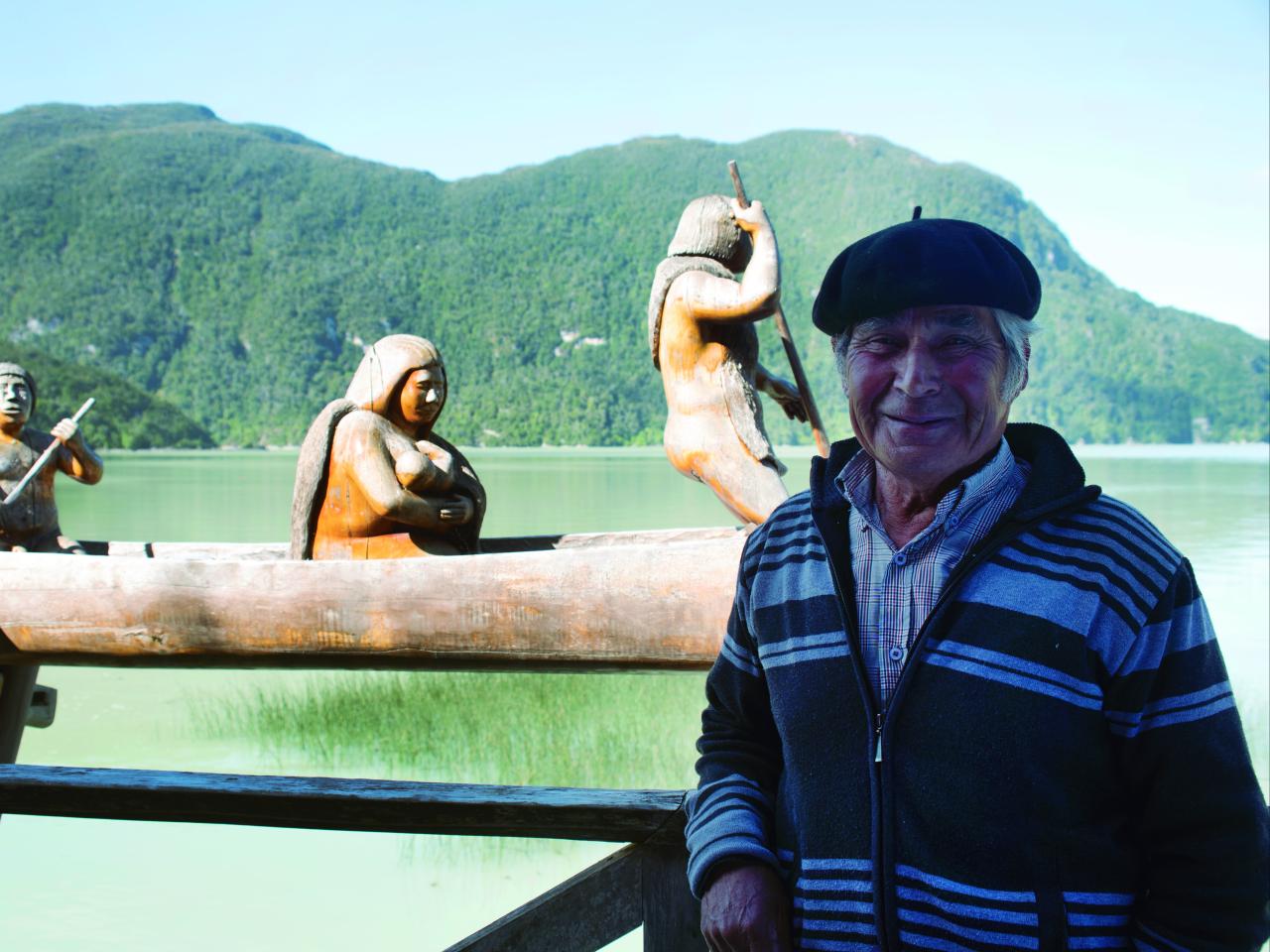 Retrato Olegario Hernandez Yefe, THV, Caleta Tortel 9.2.24. Fotógrafa Susana Villar