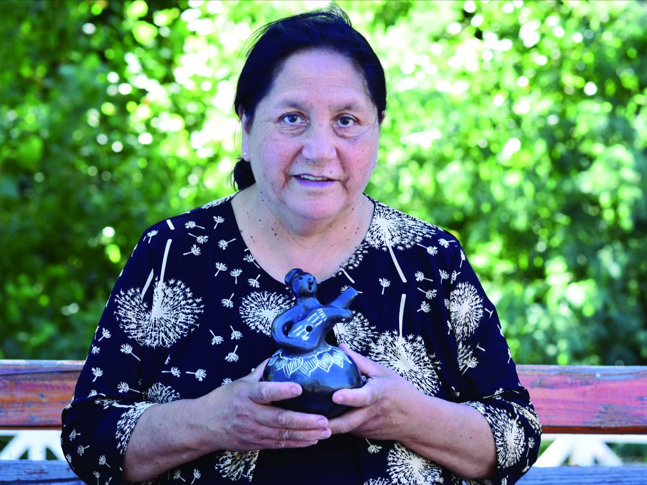 Retrato Teresa Villeuta Troncoso, THV, Quinchamalí, 1.2.24. Fotógrafa Susana Villar