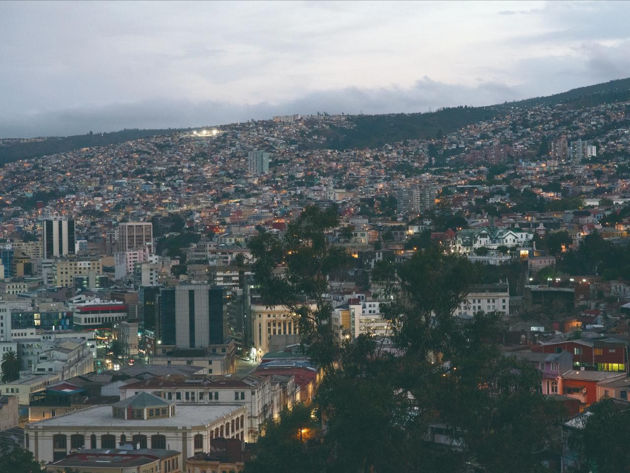 Atardecer en Valparaíso, panorámica, 17 01 24, Fotógrafa Susana Villar