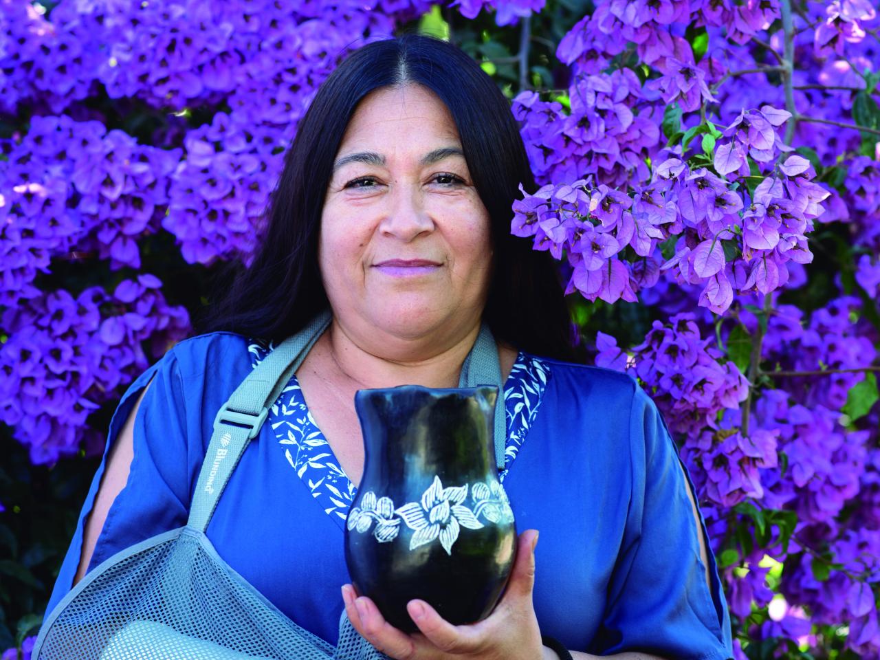 Retrato Edelmira Montti Figueroa, THV, Quinchamalí, 3.2.24. Fotógrafa Susana Villar