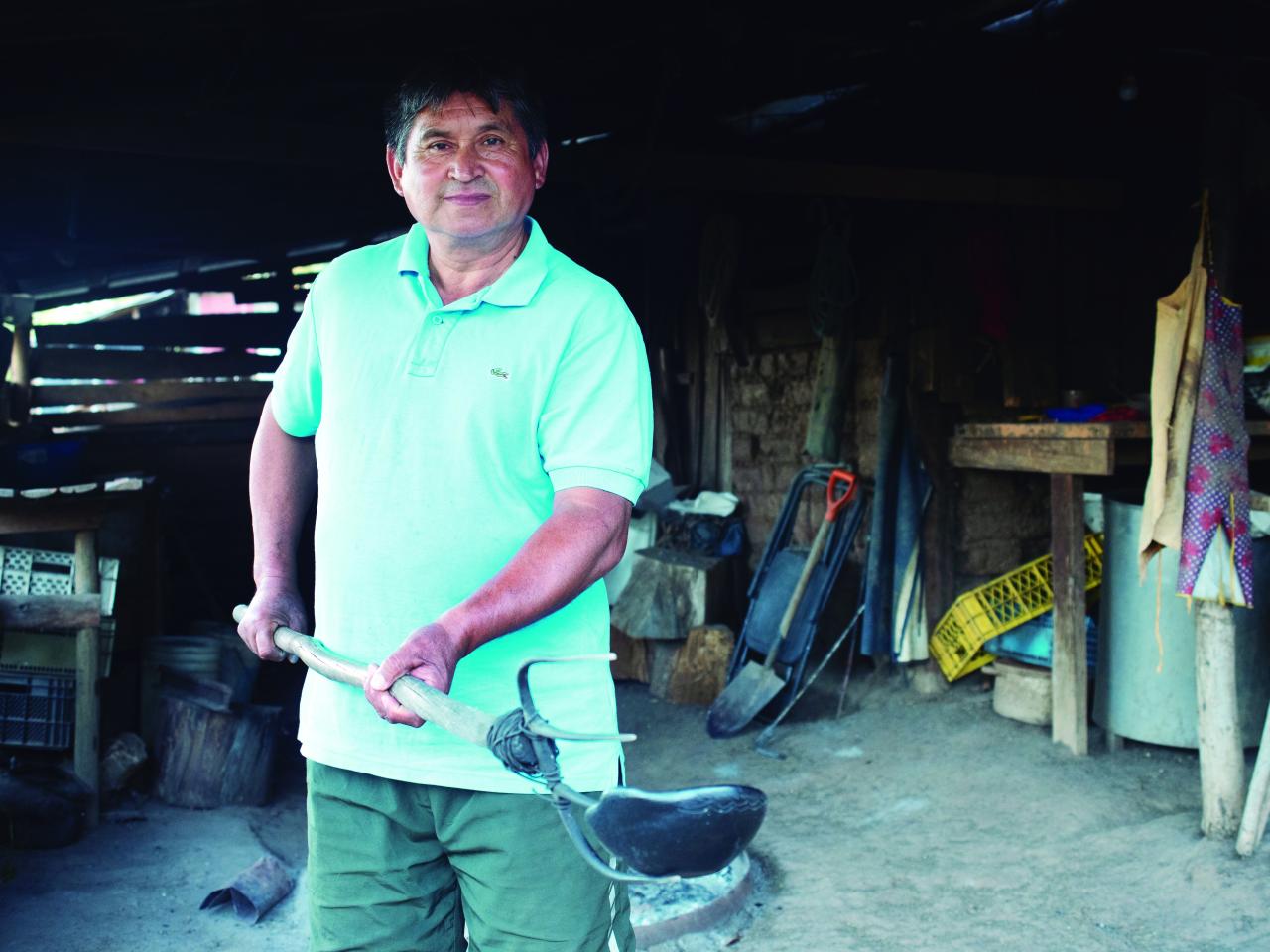 Retrato Luis Florentino Henríquez González, Quinchamalí, 3.2.24. Fotógrafa Susana Villar