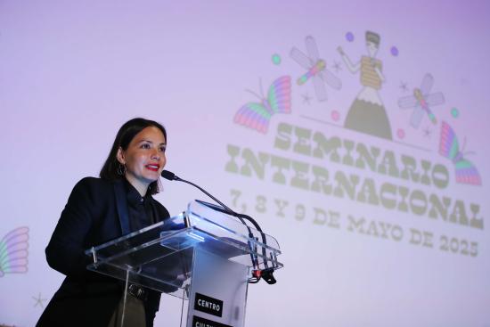 Ministra de las Culturas, Carolina Arredondo, inaugura el seminario internacional de patr