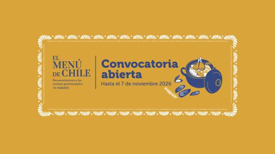 Convocatoria Menu de Chile 2026