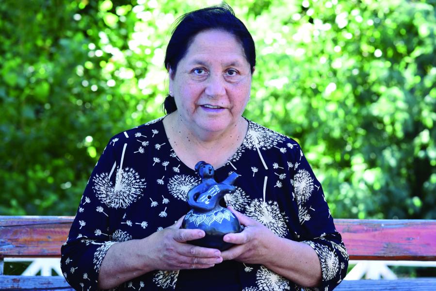 Retrato Teresa Villeuta Troncoso, THV, Quinchamalí, 1.2.24. Fotógrafa Susana Villar