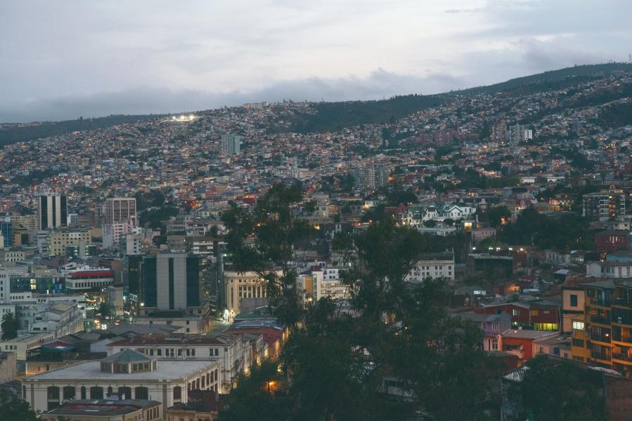 Atardecer en Valparaíso, panorámica, 17 01 24, Fotógrafa Susana Villar
