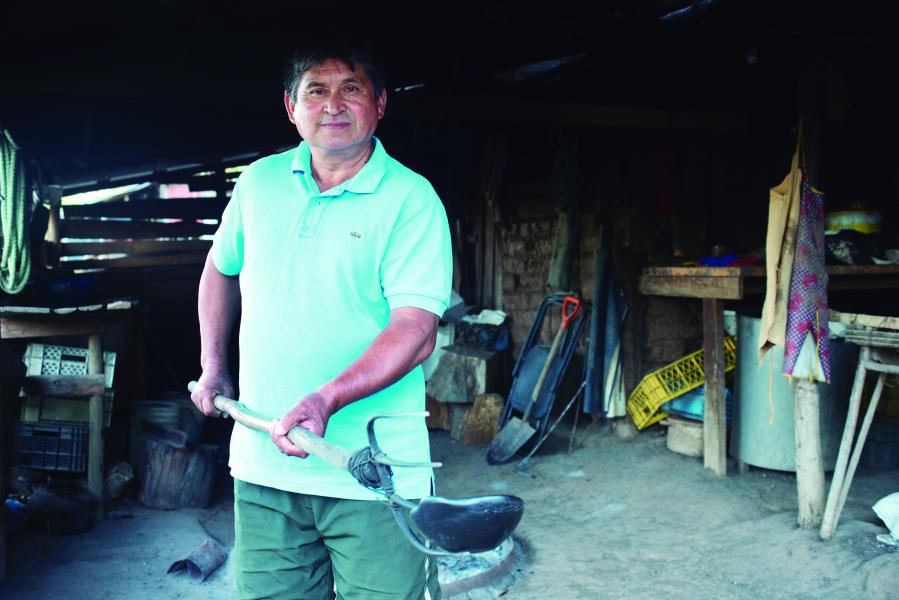 Retrato Luis Florentino Henríquez González, Quinchamalí, 3.2.24. Fotógrafa Susana Villar