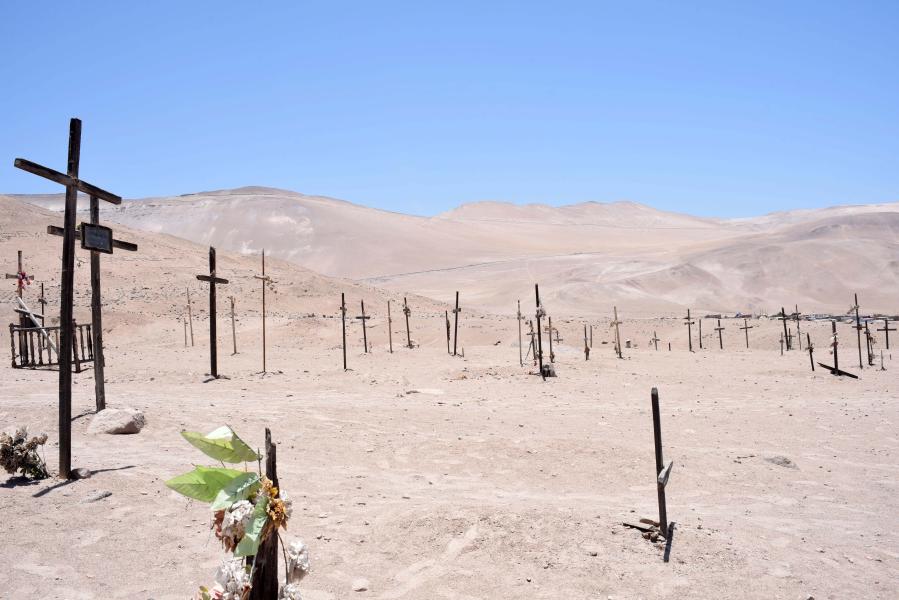 Cementerio de Poconchile ubicado al norte de Arica, 24.01.24, fotógrafa Susana Villar